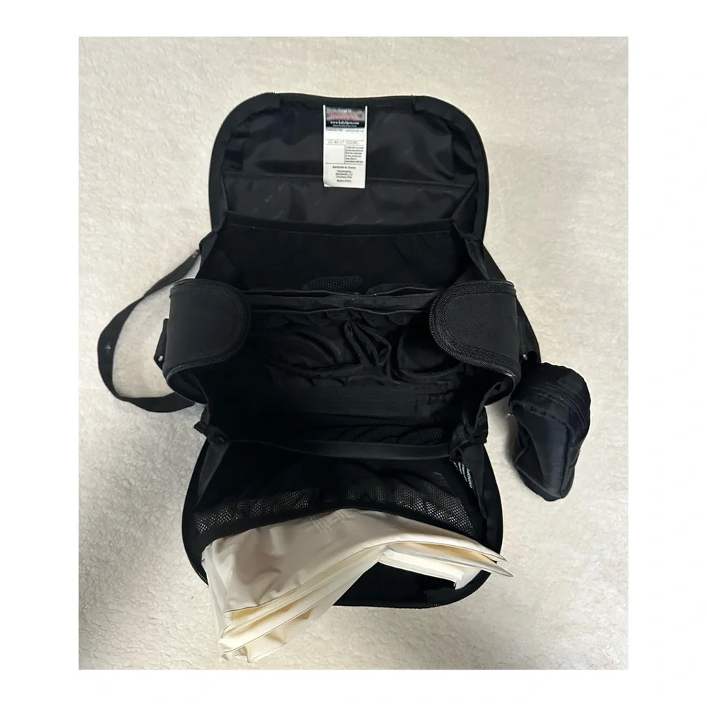 Baby Bjorn Clamshell Hard Case Crossbody Shoulder Expanding Travel Diaper Bag